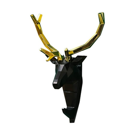 

Chueow Animal Hook Free Punch Deer Head Coat Hook Wall Coat Hook Key Wall Mount