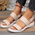 thumbnail image 4 of Levmjia Womens Breathable Lightweight Non-Slip Beach Sandals Artificial Leather Adhesive Closure Comfortable Walking Shoes for Summer Outdoor Wedding Commute Options Summer, 4 of 8