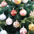 thumbnail image 5 of Christmas Balls Ornaments for Xmas Tree - Shatterproof Christmas Tree Decorations Large Hanging Coloured Drawing Balls, 8PCS (2.36" in Dia), 5 of 8