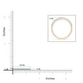 thumbnail image 4 of ANGARA Natural Prong Set Half Eternity Round Aquamarine Wedding Ring in 14K Rose Gold for Women (Size-1.5mm) | March Birthstone, Anniversary, Jewelry Gift for Women | Natural Aquamarine Ring, 4 of 8