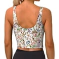 thumbnail image 3 of Lsque Floral Printed Women'S Sports Bra, Compression, Moisture Wicking, High-Impact Sports Bra For Women,Supportive sports bra-Large, 3 of 9