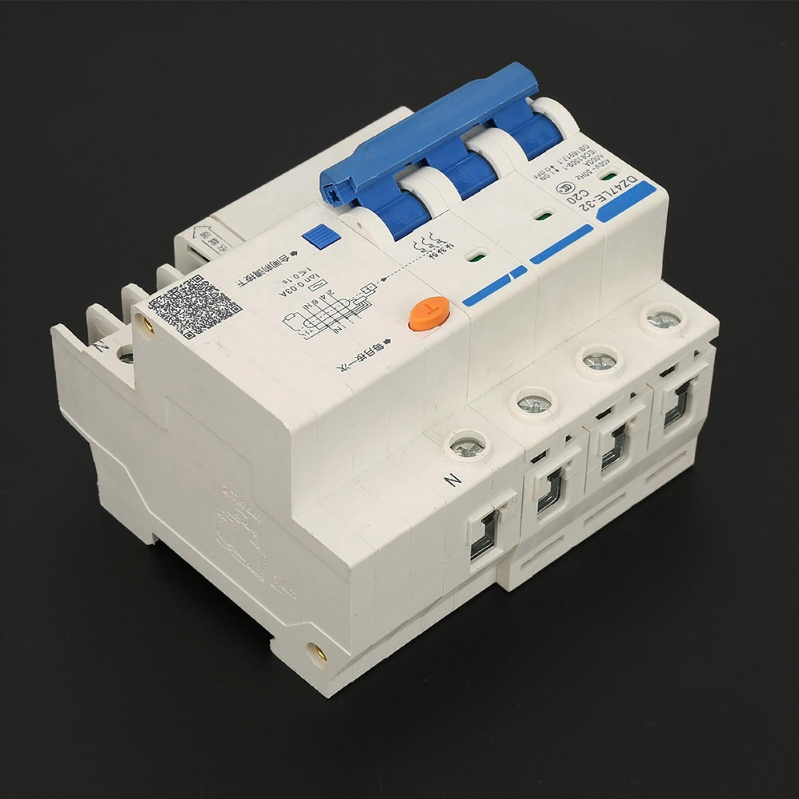 DZ47LE32 3P+N C20 Circuit Breaker, Air Type Current Circuit Breaker, Overcurrent Release 6Ka