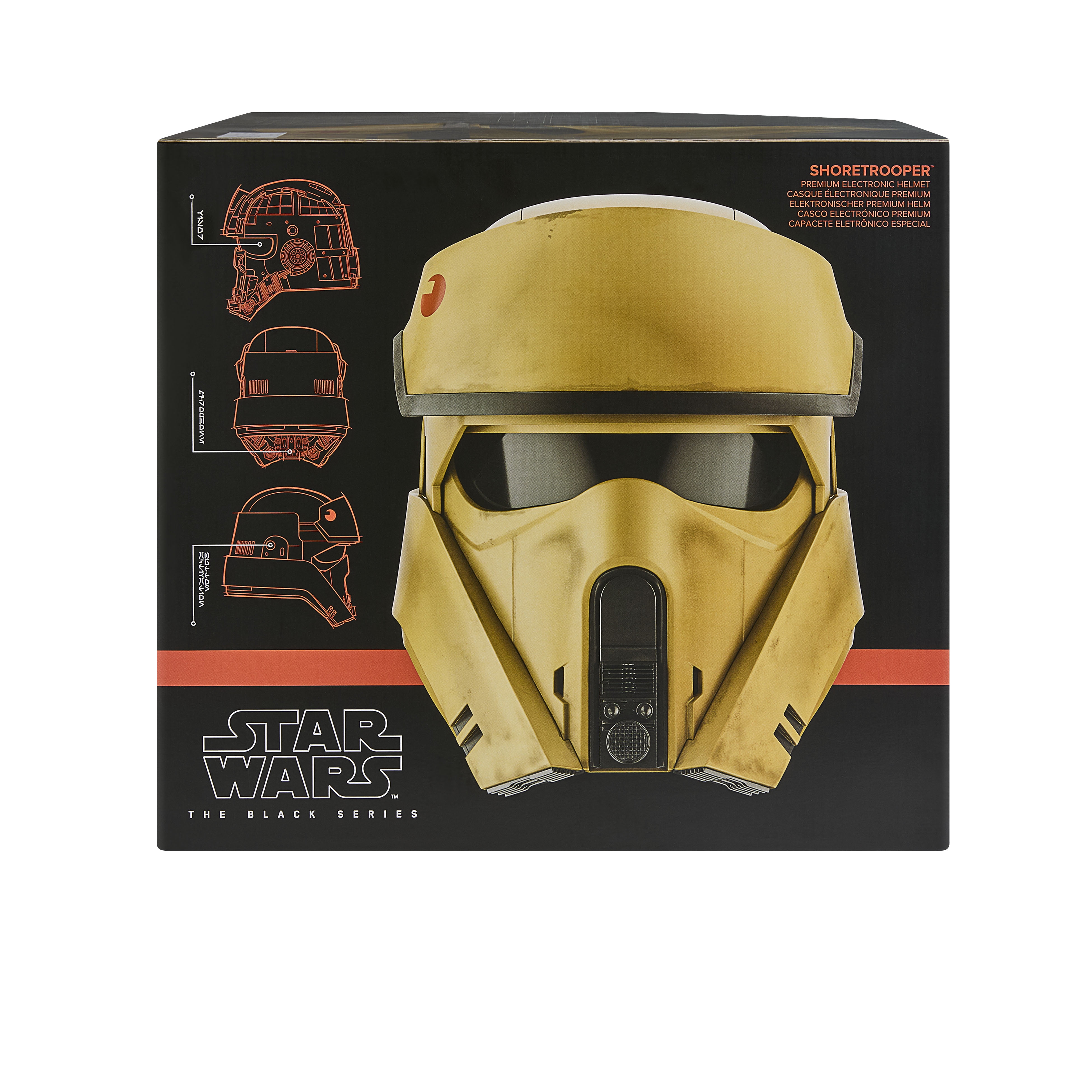Star Wars The Black Series, casque électronique premium Shoretrooper, cosplay pour adultes