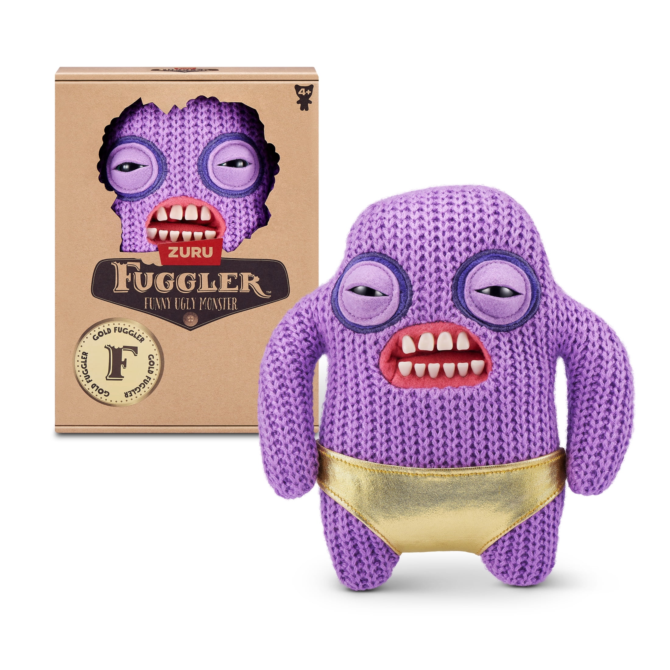 Fuggler Gold Fuggs 9 inch (Gnawing Terror), Funny Ugly Monster