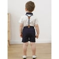thumbnail image 5 of Toddler Baby Boys Gentleman Outfits Suits Formal Party Clothes Set Shirt Shorts Suspender Pants 1-5T, 5 of 16