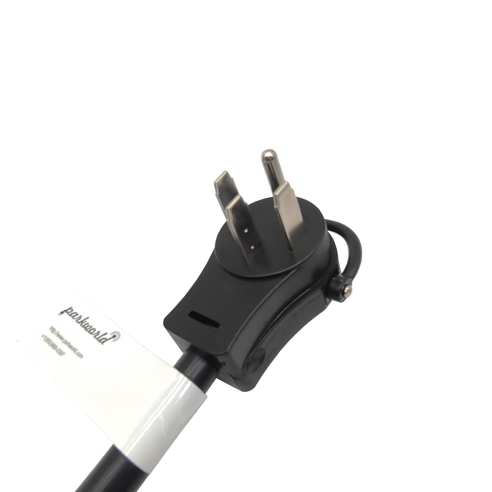 Parkworld 64873 NEMA 14-50P to 5-20R (T-Balde 5-15R) Adapter Cord with 24amp Circuit Breaker, RV 4-Prong 50A Plug to 4 of Household Regular 3-Prong 15A Outlet