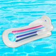 thumbnail image 1 of Colaxi Inflatable Pool Lounger Floatie Chair, Water Floatie with Cup Holder, Pool Float Lounge Chair for Pool Party Toy, Lake, Beach Rainbow, 1 of 8