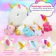 thumbnail image 3 of Mamá unicornio de peluche con 4 unicornios bebés para niñas mayores de 3 años, 3 of 7