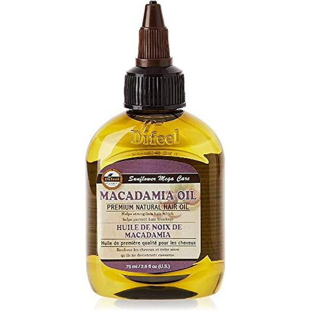 Difeel Sunflower Mega Care Macadamia Oil, 2.5 oz, 3 Pack