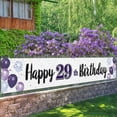 thumbnail image 3 of Happy 29th Birthday Decorations,29th Purple Balloon Large Birthday Hanging Banner Sign,29 Years Old Bday Party Supplies., 3 of 10