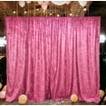 thumbnail image 5 of AK TRADING CO. 10 feet x 10 feet Lush Velvet Backdrop Drapes Curtains Panels with Rod Pockets - Wedding Ceremony Party Home Window Decorations - Fuchsia, 5 of 5