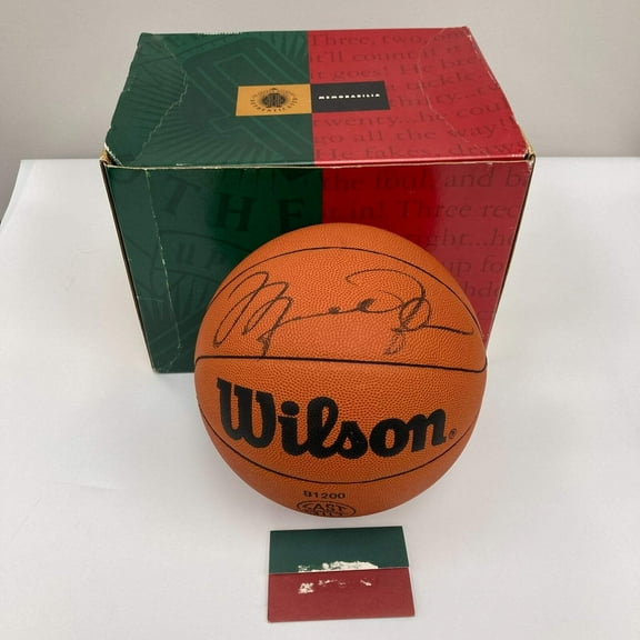 Michael Jordan Signed Spalding Basketball UDA Upper Deck JSA COA
