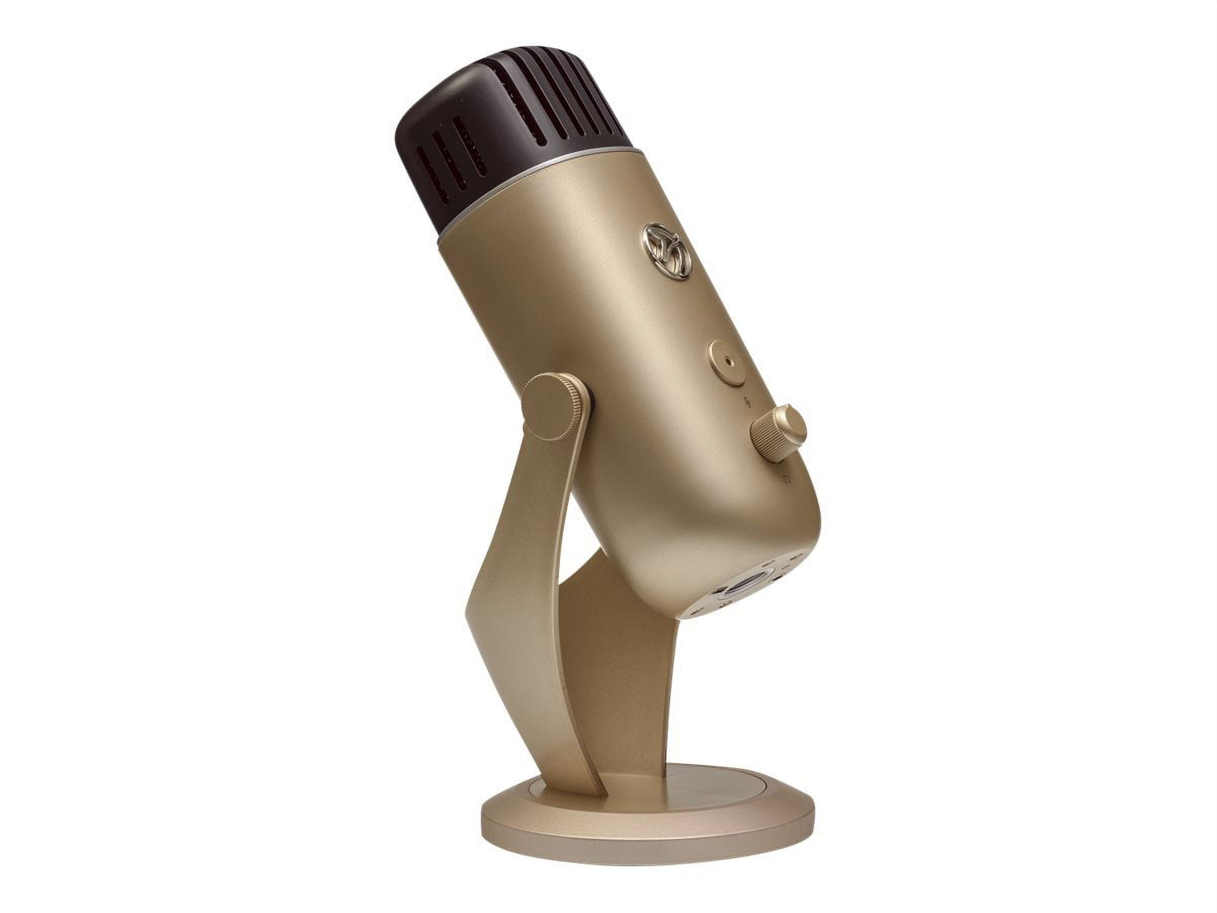 Arozzi Colonna Professional USB Condenser Microphone for PC, Mac, Gaming, Recording, Streaming, Podcasting on PC, Desktop Mic with Multi Pick-up Patterns - Gold