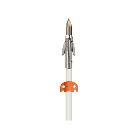 AMS Fiberglass Bowfishing Arrow with Ankor QT Arrow Point White
