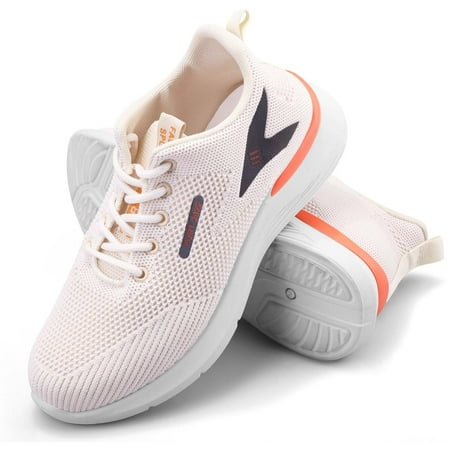 

Liwarace Women s Soft Bottom Shoes Breathable Mesh Walking Soft Shoes Size 8 Beige