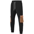 thumbnail image 3 of Sweatsuits for Men Set 2 Piece Casual Graphic Loose Sweatshirt And Joggers Sweatpants Sets Fall Winter Long Sleeve Sport Suit with Pocket Black XXXL, 3 of 9