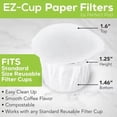 thumbnail image 4 of Perfect Pod Ez-Cup 2.0 Filters Disposable 100% Biodegradable Single Serve Paper Coffee Filters, 200 Ct, 4 of 8
