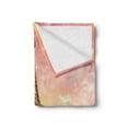 thumbnail image 2 of Eiffel Tower Soft Flannel Fleece Throw Blanket, Eiffel Tower Colorful Sky Grass Nature European Clouds Photography, Cozy Plush for Indoor and Outdoor Use, 50" x 70", Coral Brown, by Ambesonne, 2 of 5
