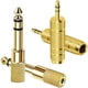 thumbnail image 1 of wonima11 6.35mm to 3.5mm TRS Stereo Headphone Adapter 4 Pack, Stereo Audio Jack Adapter for Aux Cable Amplifier Headphone, 1 of 1
