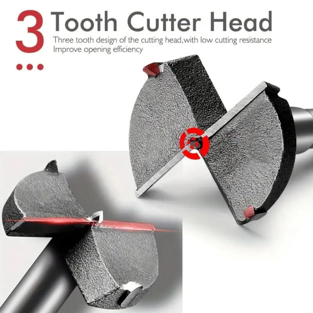 35mm Hinge Hole Drilling Guide Jig Cabinet Door Hinge Positioning and Punch Locator Woodworking Tool with Low Noise High-Speed Rotation Bearing