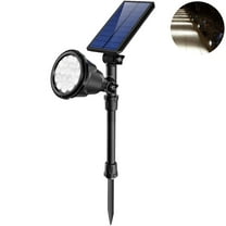 JSOT 1 Pack Solar Spot Lights Outdoor, 600lm Solar Flood Lights, LED Solar Landscape Spotlights for Garden Walkway Yard Porch, Driveway, Pathway, Lawn, Pool, White Light