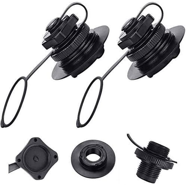 2 PCS Spiral Inflation Valve with Universal Cap One-way Inflation Valve Replacement Spare Part Annex Accessory for Inflatable Boat Repair Inflatable Dinghy