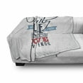 thumbnail image 3 of Family Soft Flannel Fleece Throw Blanket, Vintage Greeting Card Inspired Design with a Words About Family and Love, Cozy Plush for Indoor and Outdoor Use, 50" x 60", Black Pale Blue Red, by Ambesonne, 3 of 6
