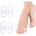 thumbnail image 1 of 2 Pairs New Silicone Gel Little Toe Valgus Corrector Hallux Valgus Separator Straightener, 1 of 5