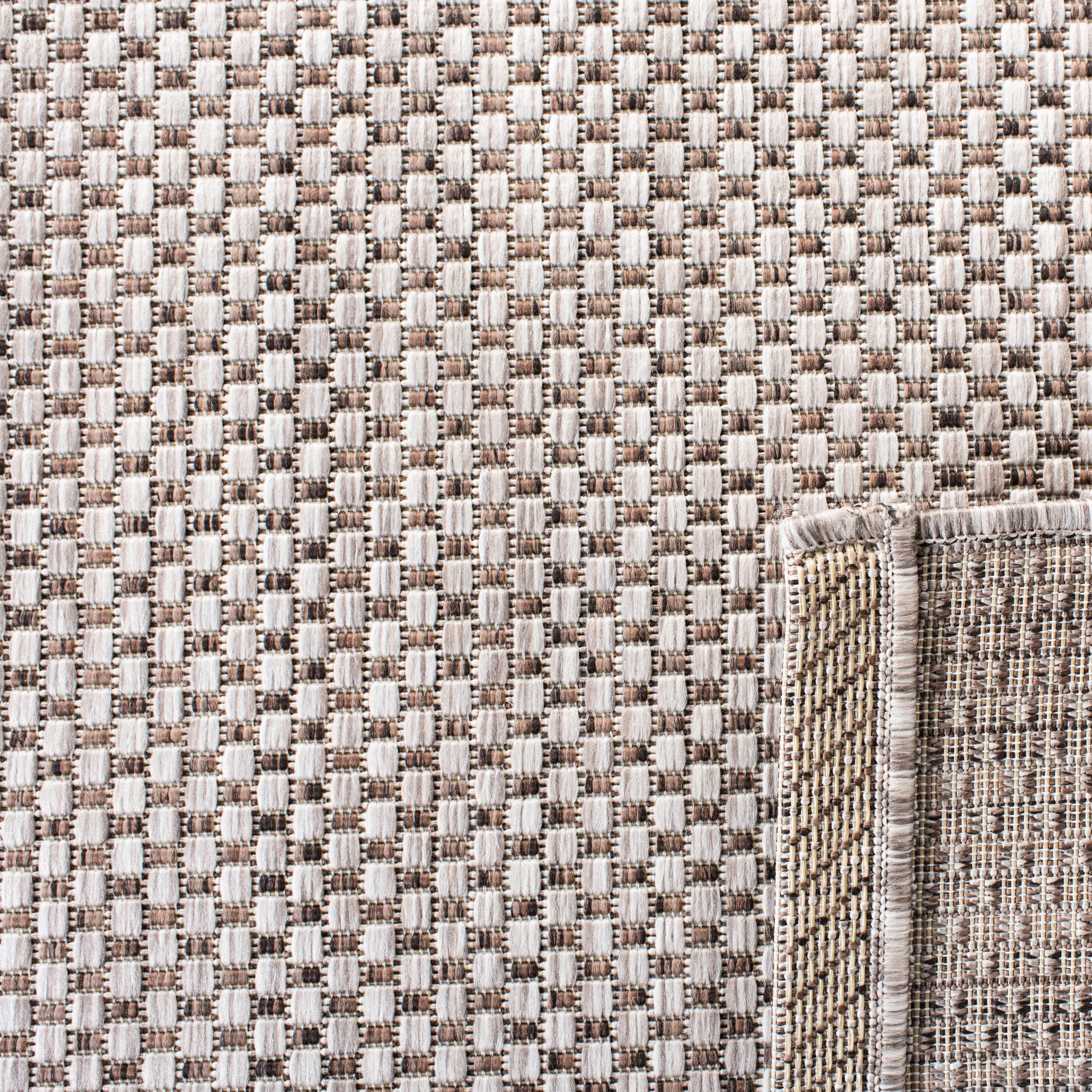 Safavieh Courtyard Finnian Solid Indoor/Outdoor Runner Rug, Beige/Brown, 2'3" x 14'
