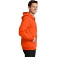 thumbnail image 3 of Port & Company Essential Fleece Full Zip Hooded Sweatshirt-3XL (Safety Orange), 3 of 6