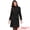 Black, variant on DARING DIVA Women's Double Breasted Trench Long Winter Pea Coat with Belt XS Black