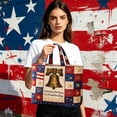 thumbnail image 4 of Lksixu USA 250th Anniversary Tote Bag for Women, Red White and Blue Quilted Shoulder Bag, 1776-2026 Commemorative USA Patriotic Handbag, Reusable Casual Shopping Bags Gifts for Friends Family, 4 of 6