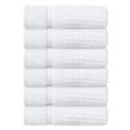 thumbnail image 4 of Home Weavers Willow Bath Towels Set of 6, 100% Cotton Zero Twist, 630 GSM, Soft Absorbent Quick Dry, 27x54 inch, White, 4 of 8