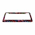 thumbnail image 2 of Sloboki Hippies Peace Flower License Plate Frame Universal Aluminum Metal Car Tag Holders Cars Decor, 2 of 5