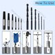 thumbnail image 2 of Juego de extractores de tornillos profesionales, brocas HSS reforzadas con cobalto para zurdos, herramientas de corte de metal resistentes a impactos para quitar tornillos pelados, 2 of 5