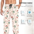 thumbnail image 4 of Top-kevin Christmas Alien Men's Cotton Pajama Pants Soft Comfy Sleep & Lounge Pants Pjs Bottoms with Pockets, 4 of 13