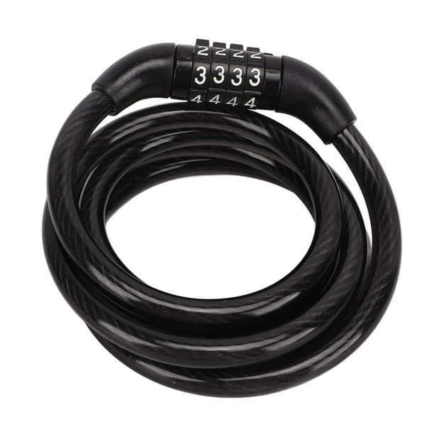 Candado de Cable para bicicleta, candado de combinación de cuatro dígitos, candado antirrobo para bicicleta, valla para puerta de motocicleta y Scooter YUNYI BRAND Deportes