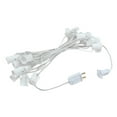 thumbnail image 3 of 25 Foot C9 LED Outdoor Lighting Patio Christmas String Light Set, Green, White Wire, 25 Bulbs, 3 of 5