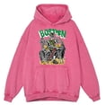 thumbnail image 3 of Sudadera con capucha retro desgastada con diseño de esqueletos de Boston para hombre, moda de otoño, 100 % algodón, estilo hip hop, informal, holgada, 3 of 4