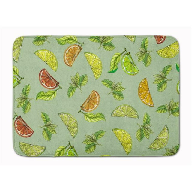 Citrons citrons Verts et Oranges, Tapis de Mousse à Mémoire Lavable en Machine