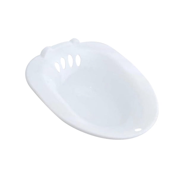 Asiento de inodoro Lavabo se en el baño Tazón profundo sobre el inodoro Bidet Baño de cadera Baño sentado Puede contener hasta 100 kg Blanco