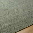 thumbnail image 4 of Hauteloom Moreh Natural Fiber Jute Living Room, Bedroom Area Rug - Sea Grass, Rattan Solid Carpet - Green, Teal - 2' x 3', 4 of 5
