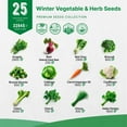 thumbnail image 5 of 25 Winter Vegetable & Herb Garden Seed Variety Pack - 22,845+ Non-GMO Heirloom Seeds for Gardening, 5 of 7