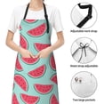 thumbnail image 6 of Lsque Watermelon Waterproof Apron Chef Aprons for Men Heavy Duty Chemical Work Apron Extra Long Grilling Aprons with Adjustable Bib Apron, 6 of 9