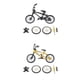 thumbnail image 1 of Finger Bike BMX Juguete Decoración De Escritorio Finger Toy Negro + Amarillo Sunnimix Mini Alloy Finger Bike Toy, 1 of 8