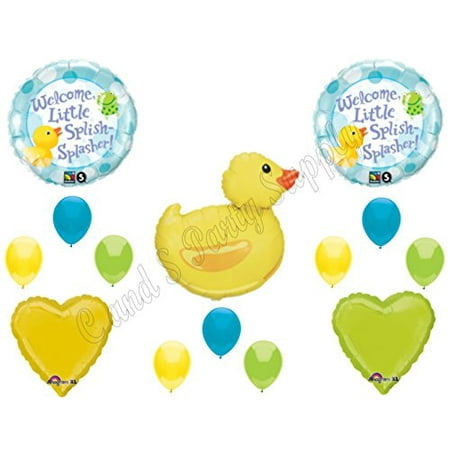 Welcome Little Splish Splasher Rubber Duck Baby Shower Balloons Welcome Little Splish Splasher Rubber Duck Baby Shower Balloons