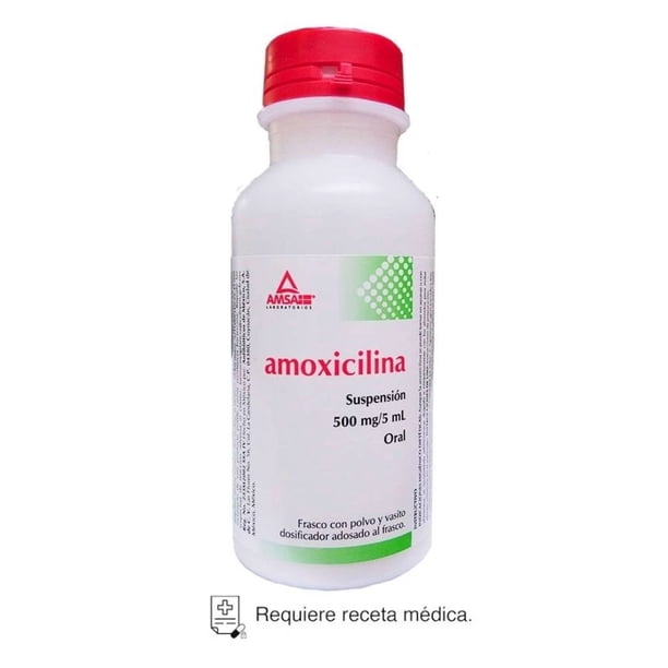 Amoxicilina 500 mg/5 ml suspensión oral Walmart en línea