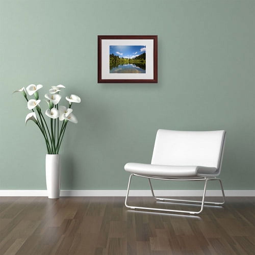 Trademark Fine Art "Lake Maix" Canvas Art by Philippe Sainte-Laudy, Wood Frame