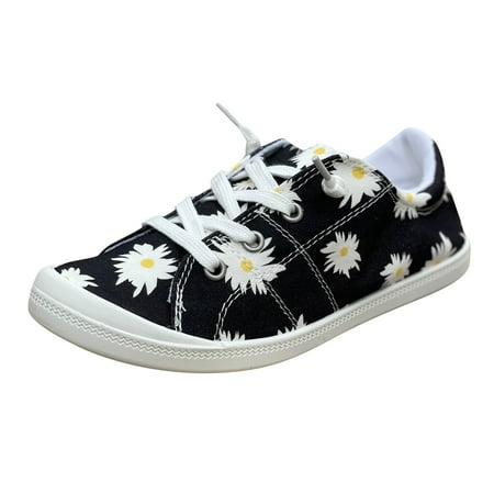 Pimfylm Sandals Women Dressy Summer Flat Women Casual Slip On Loafers Breathable Knit Walking Shoes Lightweight Sneakers Black 8.5