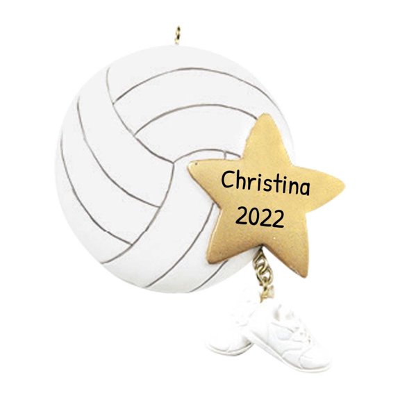 Personalized Volleyball Ornaments for Christmas Tree - Volleyball Gifts, Volleyball Gift, Volleyball Decorations, Gifts for Volleyball Players - Volleyball Star - Free Customization